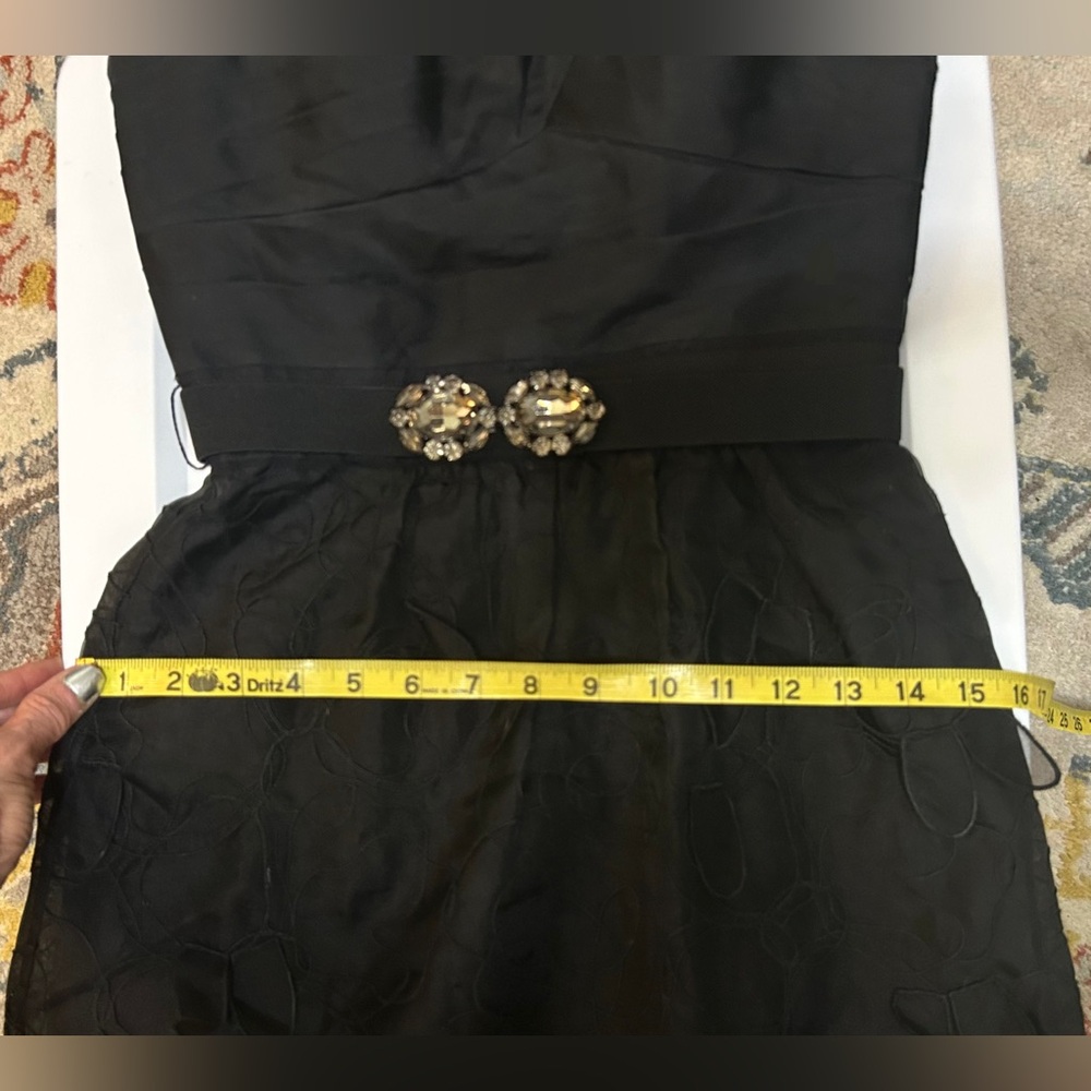 BCBGMaxAzria Elegant Black Textured Dress NWOT - Picture 10 of 14